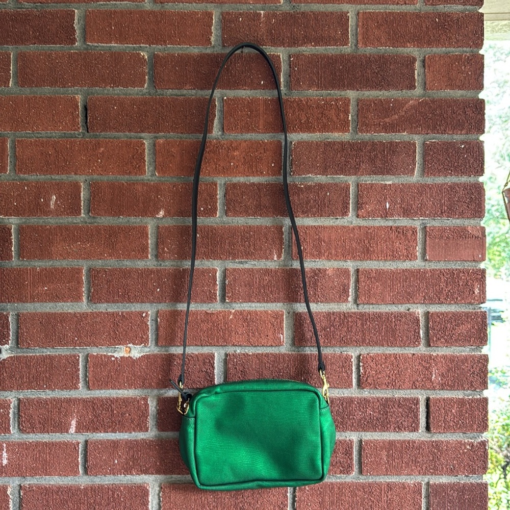 Clare V. Emerald Green Crossbody Bag